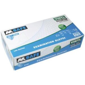 M-Safe vinyl onderzoekshandschoenen blauw
