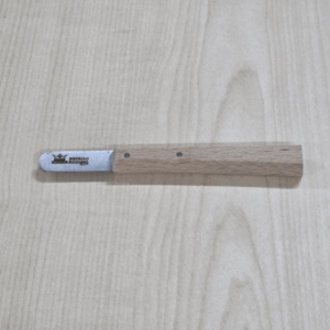 Mes hout Solingen ronde top , 4 cm, Totaal 14 cm