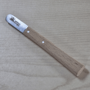 Mes hout Solingen ronde top , 4 cm, Totaal 14 cm