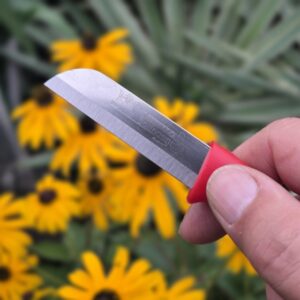 Bandstaal mes rood 65mm