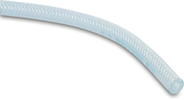 Gewapende slang PVC 16 mm x 22 mm x 3,0 mm 13bar transparant